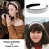 Wecoe Silver Headband - Fashion Rhinestones Hair Band for Women and Girls, Thin Hair Accessories