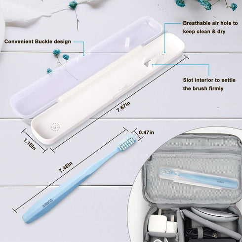 SUREE Extra Soft Toothbrush for Sensitive Teeth, 10000 Bristles Nano Toothbrush, 4 Pack