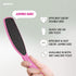 Wide Emery Foot File (Hot Pink), Double-Sided Pedicure Tool for Cracked Heel and Callus Remover