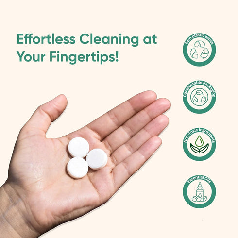 Window and Glass Refill 8-Pack, Certified Compostable Natural Cleaning Solution, Eco-Friendly