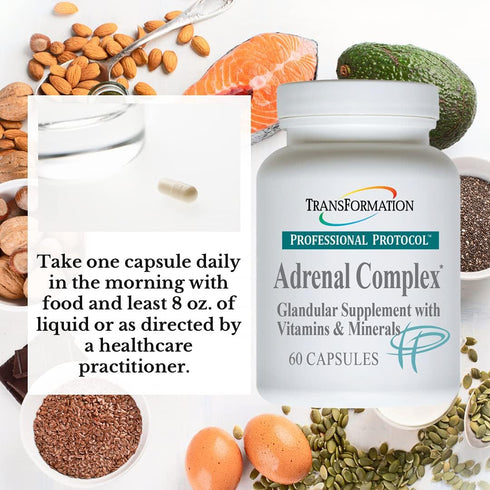 TRANSFORMATION THE GENESIS OF GOOD HEALTH Enzymes Adrenal Complex, 60 Capsules