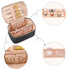 OCHEAL Makeup Bag, Portable Cosmetic Bag, Large Capacity Travel Makeup Case Organizer, Black Toiletry Bag for Girls