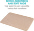 Steins Moleskin Foot Blister Heel Pads, Tan, 2" x 3", 100 Count with Adhesive Backing