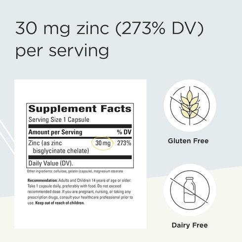 Immune 100 (100 Integrative Therapeutics Zinc Chelate - Antioxidant Support & Healthy Function* - Mineral Supplement