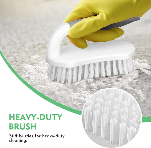 SetSail 3 Pack Scrub Brush, Heavy-Duty Scrub Brushes for Cleaning with Stiff Bristles Cleaning Brush for Shower