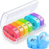 Weekly Pill Organizer 2 Times a Day, ZIKEE AM PM Pill Box with 7 Detachable Cases, BPA-Free