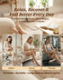 ONUEMP Wooden Cellulite Cellulite Massage Tool for Legs, Wood Therapy Maderoterapia Kit Colombiana for Lymphatic