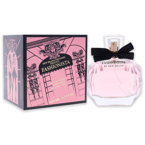 New Brand Perfumes Fashionista EDP Spray for Women, 3.3 oz