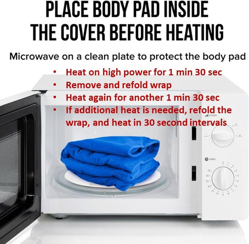 XL Heating Pad for Neck, Shoulders, and Back, Microwavable Natural Moist Heat Therapy Pad, 22x13”