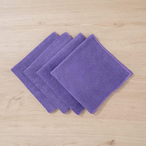 Restaurantware Clean Tek Professional Cleaning Cloths, 16 x 16 Inch, 10 Lint Free Microfiber Towels