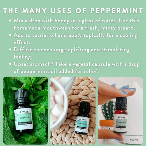 Peppermint Essential Oil 30mL - 100% Pure Therapeutic Grade for Diffuser and Aromatherapy