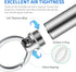 TISUR Portable Pill Cases, Metal Titanium Pill Holder Keychain Waterproof Medicine Organizer Case for Travel