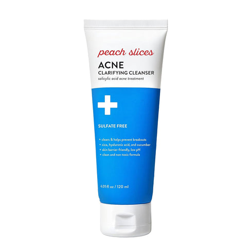 Peach Slices Acne Clarifying Cleanser, Deep Cleans & Prevents Acne, 2% Salicylic Acid, 4 oz
