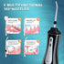Water Dental Flosser Oral Irrigator, 5 Modes, 350ml, 6 Tips, IPX7 Waterproof, Rechargeable for Travel & Home