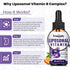 Liposomal Vitamin B Complex Liquid Sublingual Supplement for Women Men - Improved Absorption Methylated B12, B1, B2,