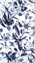100 Blue Floral Paper Napkins - Disposable Spring Flower Guest Napkins for Party, Kitchen, Wedding, Baby Shower