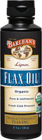 Barlean's Organic Lignan Flaxseed Oil Liquid Supplement from Cold Pressed Flax Seeds, 8 oz