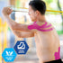 MED PRIDE Body Tape for Muscle Pain Relief, Uncut 2in X 16.4ft Kinesiology Roll, Latex-Free Athletic Support (Pink)
