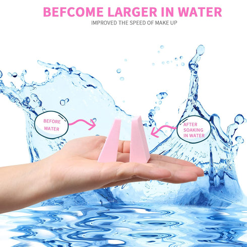 WSYUB Makeup Wedges, 96Pcs Soft Sponge Blenders, Small Wedge Shape Latex Free Foam Sponges