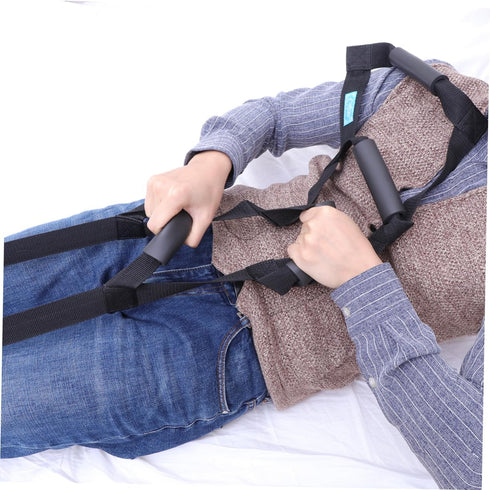 Ipetboom Sit Up Assist Device Bed Ladder with Comfortable Grips Durable Webbing for Easy Use for Elderly Pregnant
