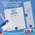 Lola Rola Giant Floor Lint Roller, 9" W x 3.5" Dia., Best Pet Hair Remover with 30 Large Adhesive Sheets
