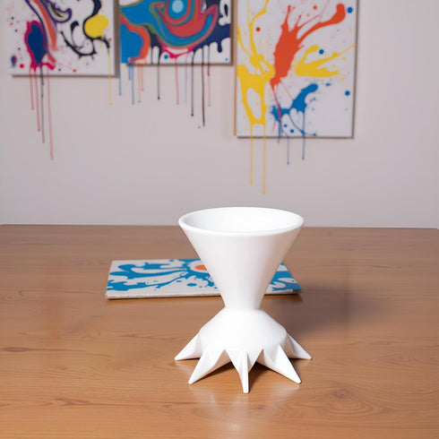 WLngtv White Paint Strainer - Paint Pouring Cup, Split Cup for Paint Pouring Supplies Tools, Paint Pouring Supplies