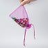 MOTYAWN 100 PCS Rose Red Organza Bags, Sheer Drawstring Gift Bags for Wedding Party and Christmas Favors