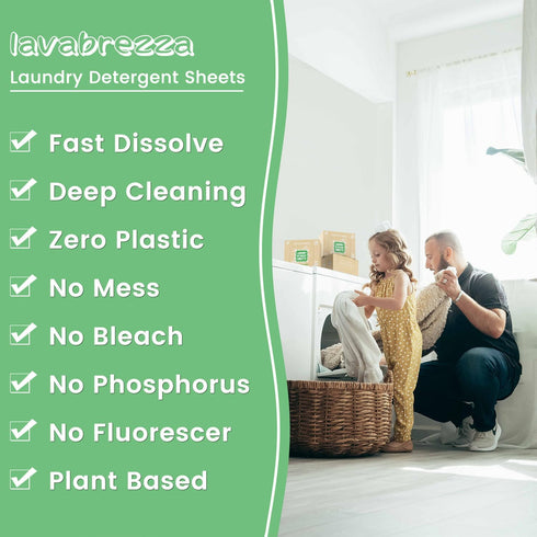 Laundry Detergent Sheets, Eco-Friendly Liquidless Strips, 180 Loads, Fresh Linen Scent, Easy to Use, Plant-Based