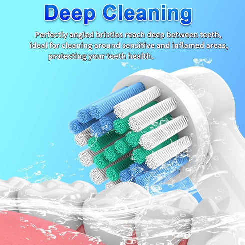 YEOSLL Braun,8 Pack 500/1000/1500/3000/3757/5000/7000/7500/8000 Replacement Toothbrush Heads Compatible with Oral B