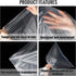 Teling 50 Pack Clear 5 Gallon Bucket Liner Bags, Disposable Marinating Container Bag for Food Storage