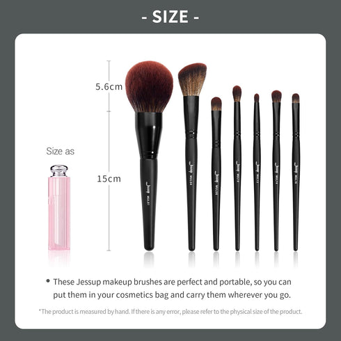 Jessup Full Makeup Brushes Set 13pcs, Professional Vegan Foundation Powder Blush Highlight Eyeshadow Blending Concealer