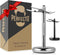 Perfecto Deluxe Chrome Razor and Brush Stand, The Best Safety Razor Stand, Prolongs Life of Shaving Brush, Metal