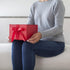 Hallmark Medium Gift Box with Lid and Shredded Paper Fill (Red 7 inch Box) for All Occasions