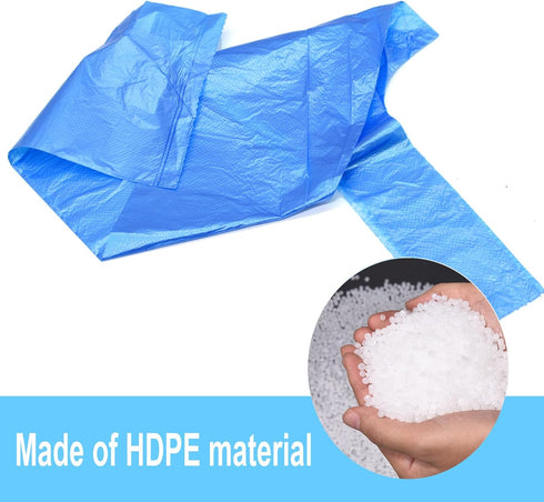 4 Gallon Bathroom Trash Bags, 4 Rolls, 100 Counts Small Handles Garbage Bags for Office, Bathroom