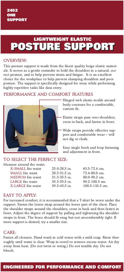 OTC Posture Support, Correct Shoulder Slump, Small