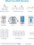 NURSAL 24 Modes TENS Unit Muscle Stimulator with 8 Pads for Back and Shoulder Pain Relief