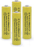 Solar Light Rechargeable Batteries for Garden/Lawn/Lamp 1.2V AA Ni-CD 600mAh 4 Pack (Yellow)