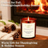 Home,2 Pack Candles,22.6 oz Scented Candles for Wood Wick Pumpkin Spice Scented Natural Soy Wax Candles with Gift