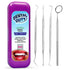 Dental Hygiene Kit, Stainless Steel Tool Set for Calculus & Plaque Removal - Includes Tarter Scraper, Tooth Pick, Mouth