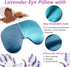 Microwave Heating Pad, Microwavable Face Eye Mask for Dry Eyes, Migraines, and Headache Relief - Blue