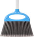 Set Amazon Basics Dustpan Broom with Adjustable Long Handle, Easy to Assemble, Blue and White