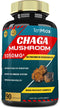 Chaga Mushroom Extract Capsules - Equivalent to 5050mg, Digestive Health, Anti-Aging, Immune Support, 3 Months Supply