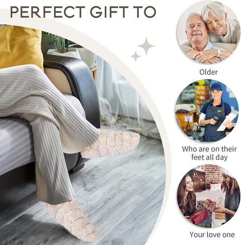 SUZZIPAD Microwavable Slippers and Foot Warmer for Bed, Microwave Heated Slippers for Women & Man, Feet Warmers