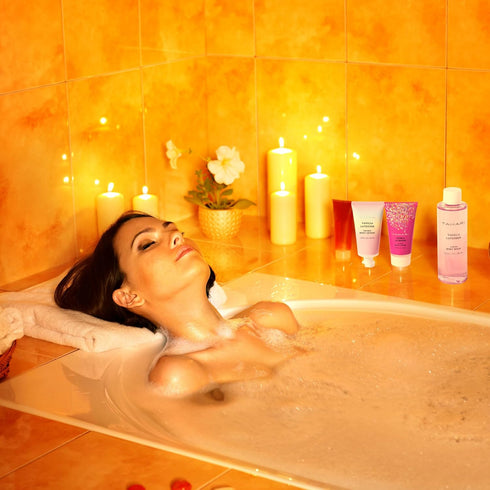 Tahari Spa Gift Set for Women - Vanilla Jasmine Bath Kit, Includes Body Lotion, Body Wash, Hand Cream
