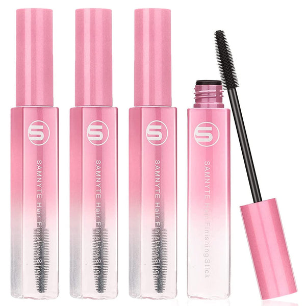 Samnyte Flyaways Hair Stick, Hair Finishing Stick (4 Pack) for Gloss Enhancement, Hair Mascara & Tamer Stick