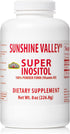 Super Inositol Vitamin B8 Powdered Supplement, Natural & Organic PCOS Fertility Support, Hormonal Balance - 8oz Non-GMO