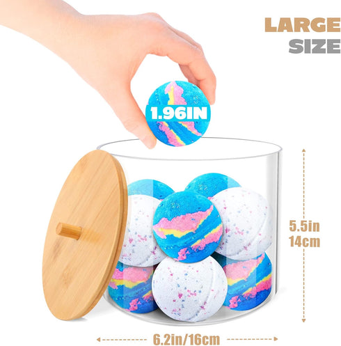 JYPS 2-Pack Laundry Detergent Pods Container for Organizing, Plastic Laundry Organization and Storage Bathroom Jar Container for Holding Detergent Detergent, Pods, Bath Bombs, Scent Boosters