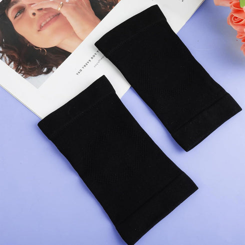 Ptwola Elbow Elbow (Black)(2) Compression Sleeve Nylon Comfort Tennis Support Brace Breathable Fitness Sports Arm Joint