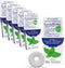 Eco-Dent GentleFloss Dental Floss, Waxed, Mint - Vegan Plant-Based Wax, 100 Yds Each (Pack of 6)