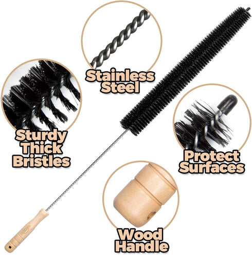 Holikme Dryer Vent Cleaner Kit, Long Flexible Lint Brush for Clothes Dryer Vent Trap Cleaning Essentials